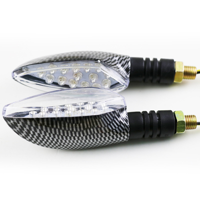 LED pokazivač smjera za motocikl, snakeskin uzorak, 12V, materijal ABS PC