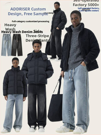 Addriser muške traperice s fleece podstavom, ravni kroj, srednji struk, isprani denim, sastav 60% pamuk, 20% poliester, 20% viskoza