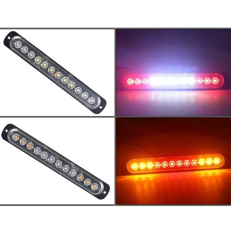 Bočna LED traka za kamion, ultra-tanka, 12LED, 36W, 12–24V, aluminijsko kućište, vijek trajanja 50.000 sati