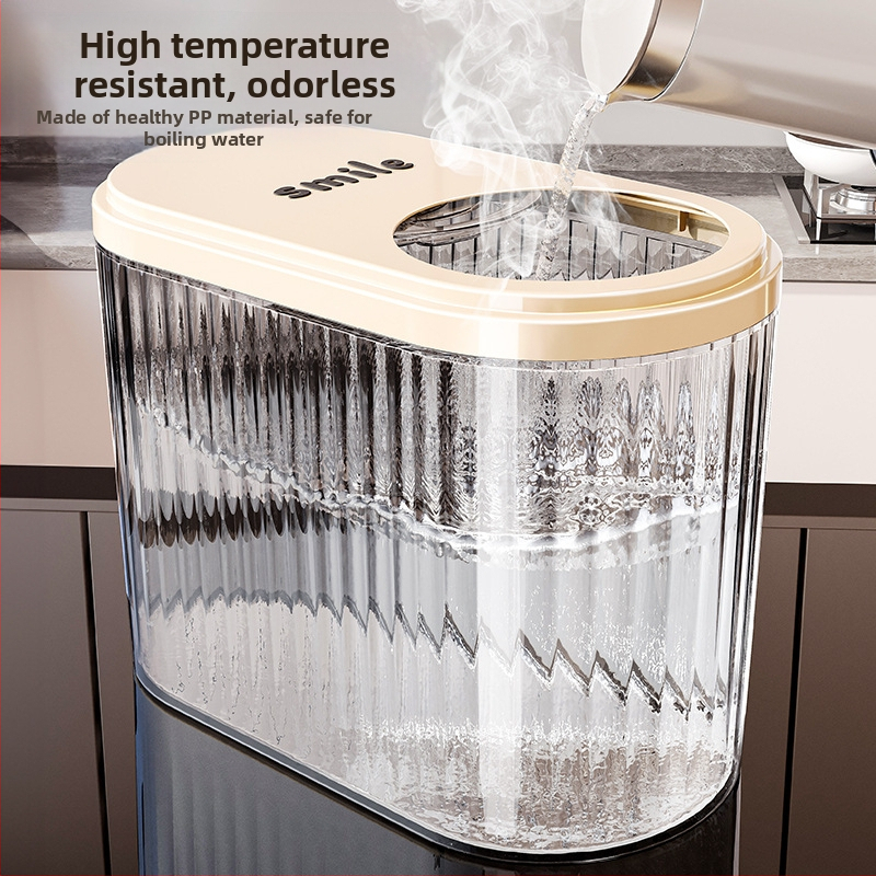 Kontajner na ryžu s posuvným vekom, 30 l, PP plast, potravinárskej kvality, tesný, proti vlhkosti aj proti škodcom