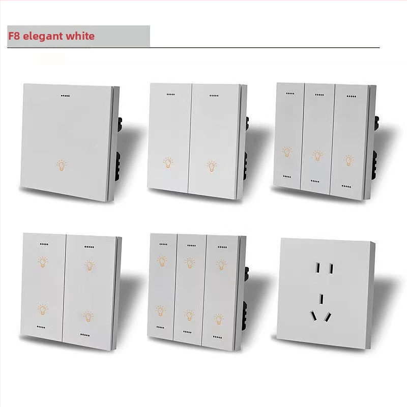 Zigbee inteligentný dotykový vypínač D8 – štvorkanálny, XiaoDu hlasový asistent, ovládanie cez aplikáciu, 220V AC