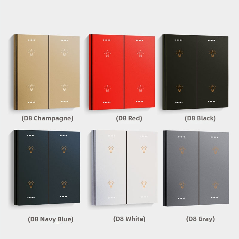 Zigbee inteligentný dotykový vypínač D8 – štvorkanálny, XiaoDu hlasový asistent, ovládanie cez aplikáciu, 220V AC