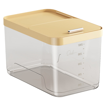 Cutie de depozitare orez Yunxuan, alimentară, etanșă, anti-insecte și umezeală, recipient pentru cereale/făină, PP plastic, 10L+ capacitate