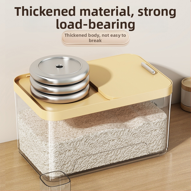 Yunxuan potravinárska kvalita, skladovanie ryže, odolná voči hmyzu a vlhkosti, uzavretý kontajner na zrno a múku, PP plast, 10L+ kapacita