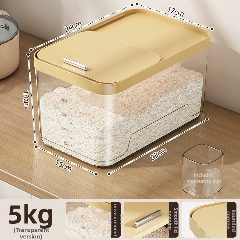 Yunxuan potravinárska kvalita, skladovanie ryže, odolná voči hmyzu a vlhkosti, uzavretý kontajner na zrno a múku, PP plast, 10L+ kapacita