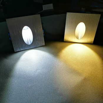 LED kvadratna aluminijska zidna svjetiljka, akrilno sjenilo, 85–265V, rasvjeta hodnika, Qifeng
