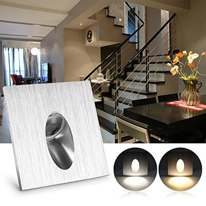 LED kvadratna aluminijska zidna svjetiljka, akrilno sjenilo, 85–265V, rasvjeta hodnika, Qifeng