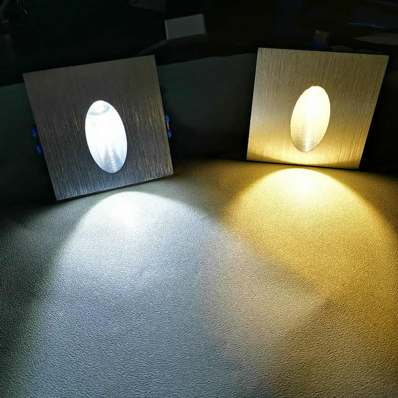 LED kvadratna aluminijska zidna svjetiljka, akrilno sjenilo, 85–265V, rasvjeta hodnika, Qifeng