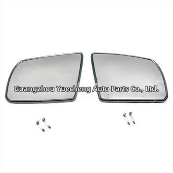 Náhradný spätný zrkadlo – ploché sklo, 12V, chrómovaný povrch, ABS kryt; Kompatibilné s Toyota Sequoia 2008–2017 a Tacoma 2007–2021 (modely 879030C100 / 879060C110)