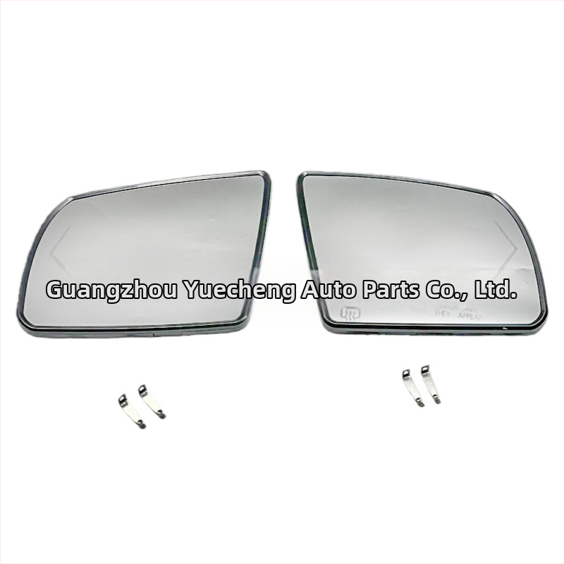 Náhradný spätný zrkadlo – ploché sklo, 12V, chrómovaný povrch, ABS kryt; Kompatibilné s Toyota Sequoia 2008–2017 a Tacoma 2007–2021 (modely 879030C100 / 879060C110)