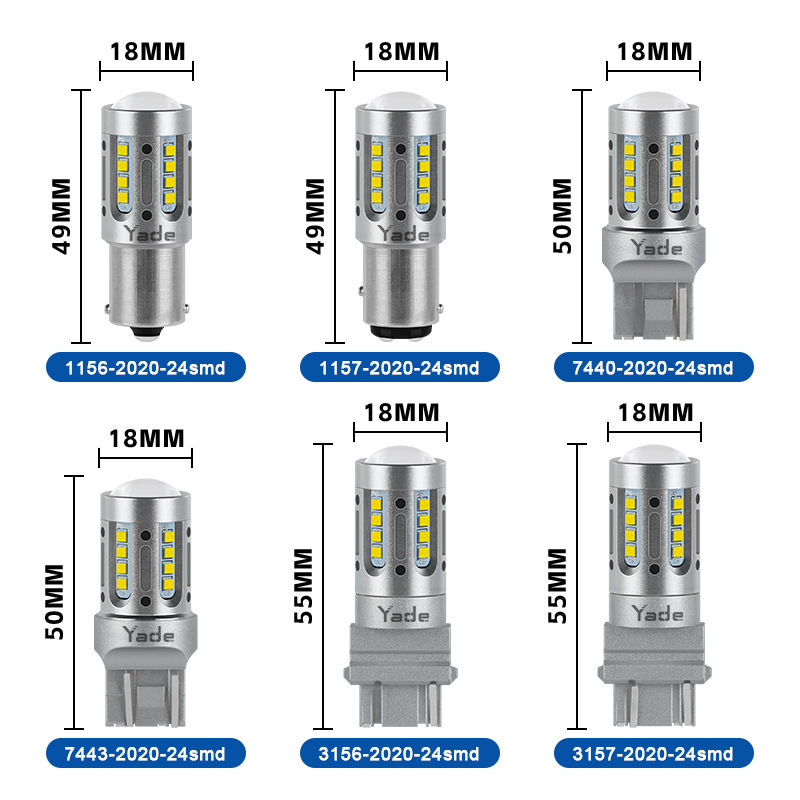 LED brzdové svetlo pre auto CANBUS, 12-24V, 9,5W, 1100 lm, univerzálne použitie