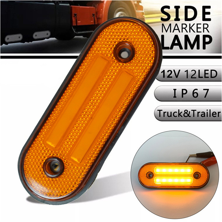 LED bočna svjetla za kamion MK-256 M12, 12-24V, ABS+PC, vijek trajanja 50 000 h