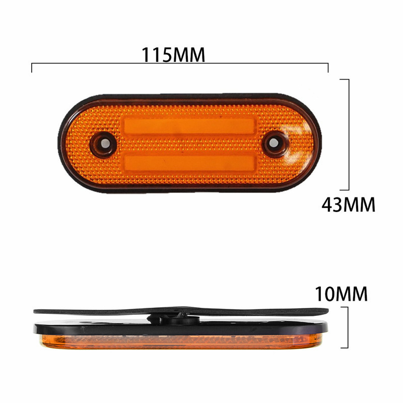 LED bočna svjetla za kamion MK-256 M12, 12-24V, ABS+PC, vijek trajanja 50 000 h