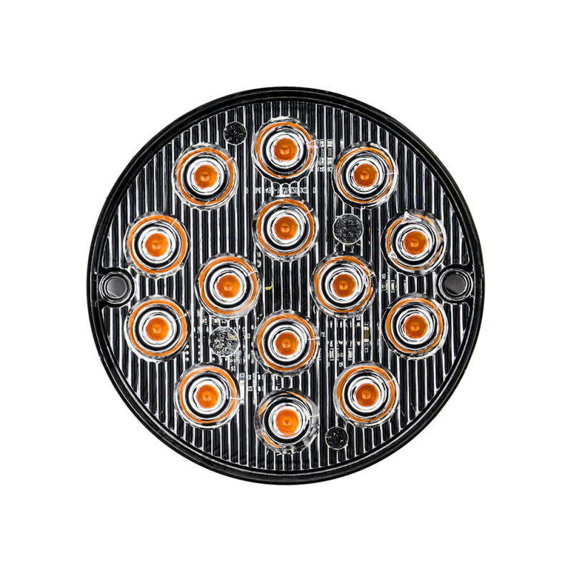 LED svjetlo za vozilo, kružno, 14 LED, model I-BS-Y-14LED, 12V, 42W, aluminijsko kućište, pogodno za auto, kamion i motocikl