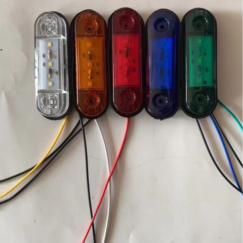 LED bočno svjetlo za kamione i prikolice, dvostrani voditelj svjetla, 24V, 4.8W, 2400K, trajanje života 1000h
