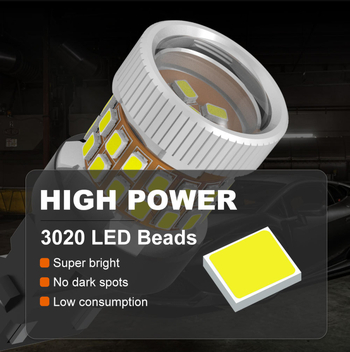 LED svjetlo za signalizaciju skretanja i kočnice 7440/7443 — 3020 LED, 16.5W, 10–30V, 6000K