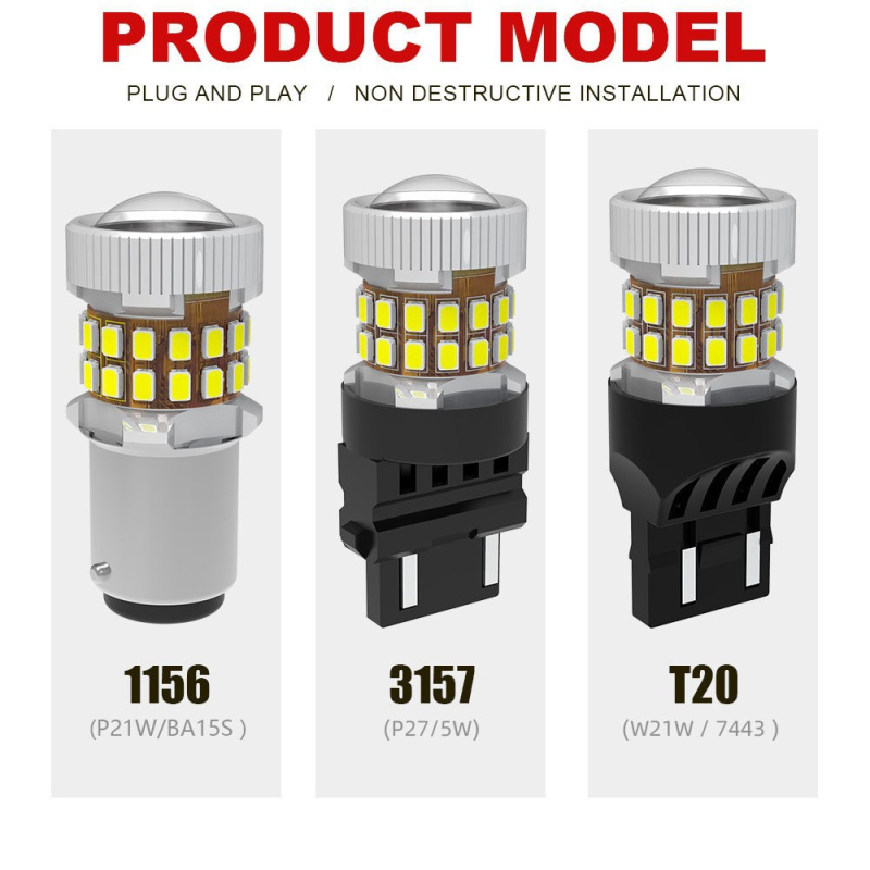 LED svjetlo za signalizaciju skretanja i kočnice 7440/7443 — 3020 LED, 16.5W, 10–30V, 6000K