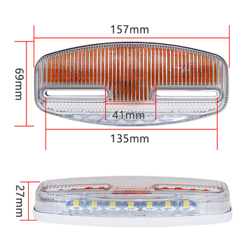 LED bočna svjetiljka za kombije i prikolice, vodootporna, 24V, 12W, BD-8001