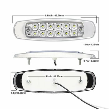 Bočna svjetiljka kamiona, model 338, LED, 12/24V, 2000–4000K, PC