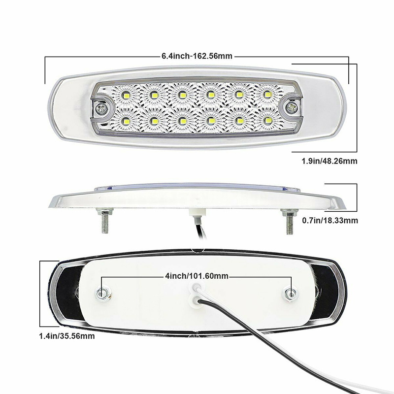 Bočna svjetiljka kamiona, model 338, LED, 12/24V, 2000–4000K, PC