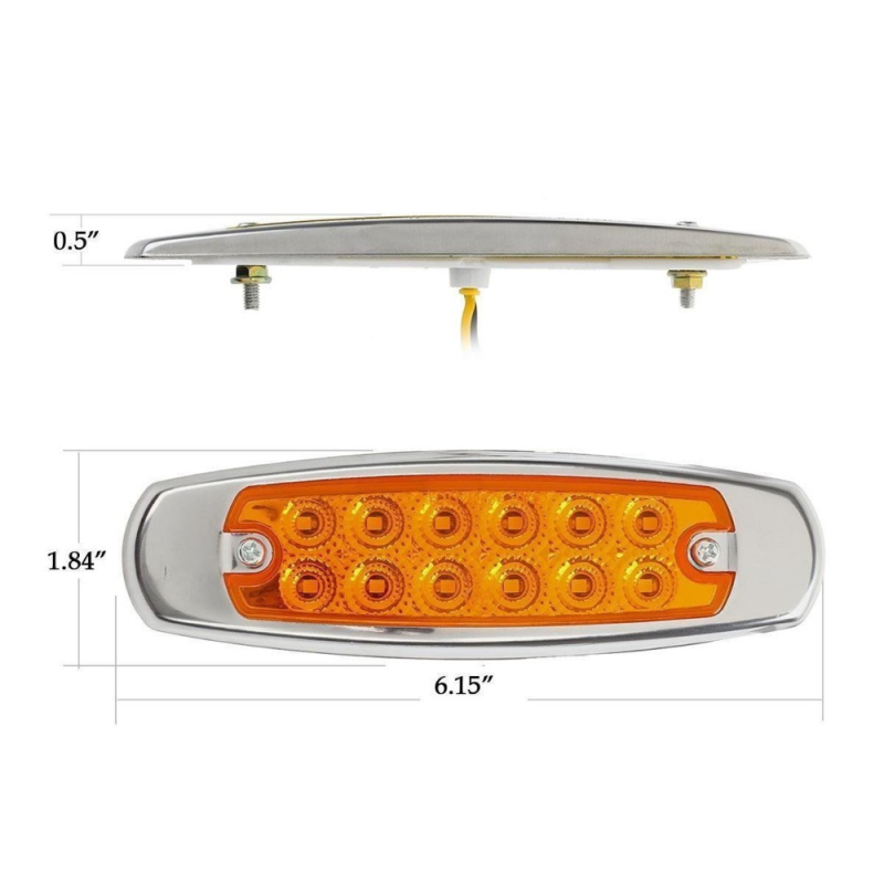 Bočna svjetiljka kamiona, model 338, LED, 12/24V, 2000–4000K, PC
