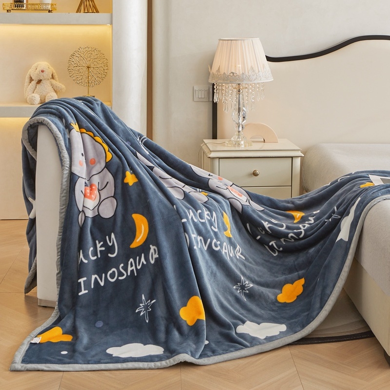 Deka Milk Velvet s otiskom, cartoon uzorak, proljeće i jesen, 300–1200 g, prilagodljiva