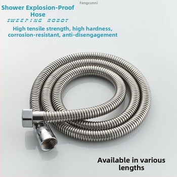 Σωληνάριο ντους για κομμωτήριο με διπλό κούμπωμα – ανοξείδωτο ατσάλι 201, μοντέλο 1, CUPC