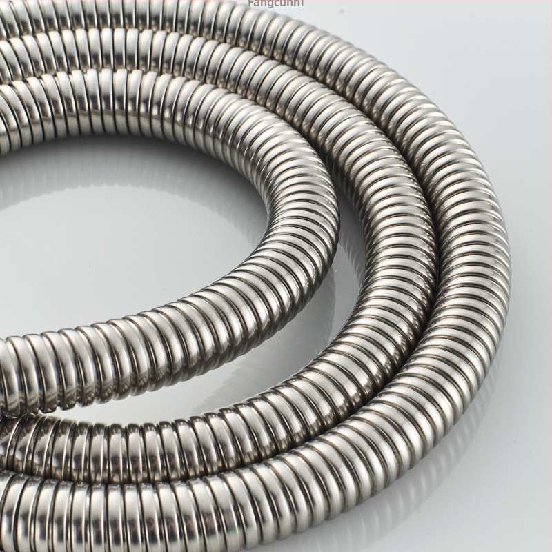 Σωληνάριο ντους για κομμωτήριο με διπλό κούμπωμα – ανοξείδωτο ατσάλι 201, μοντέλο 1, CUPC