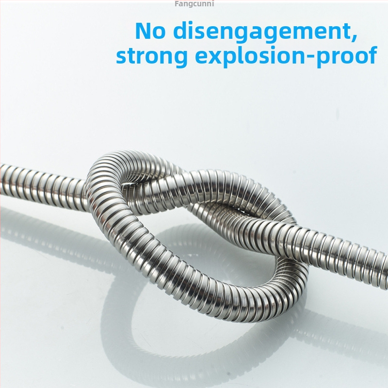 Σωληνάριο ντους για κομμωτήριο με διπλό κούμπωμα – ανοξείδωτο ατσάλι 201, μοντέλο 1, CUPC