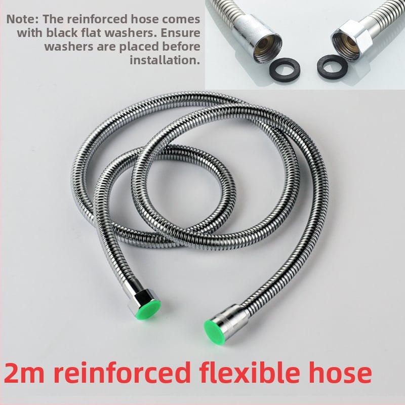 Σωληνάριο ντους για κομμωτήριο με διπλό κούμπωμα – ανοξείδωτο ατσάλι 201, μοντέλο 1, CUPC