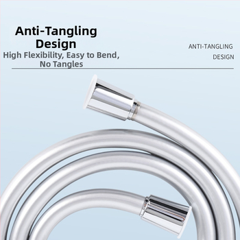 PVC σωλήνας ντους με σπειροειδή εγκατάσταση, χωρίς κόμπους; Υλικό PVC, Ονομαστική πίεση 10, Θερμοκρασία λειτουργίας 50, Συνδετήρας πλαστικός