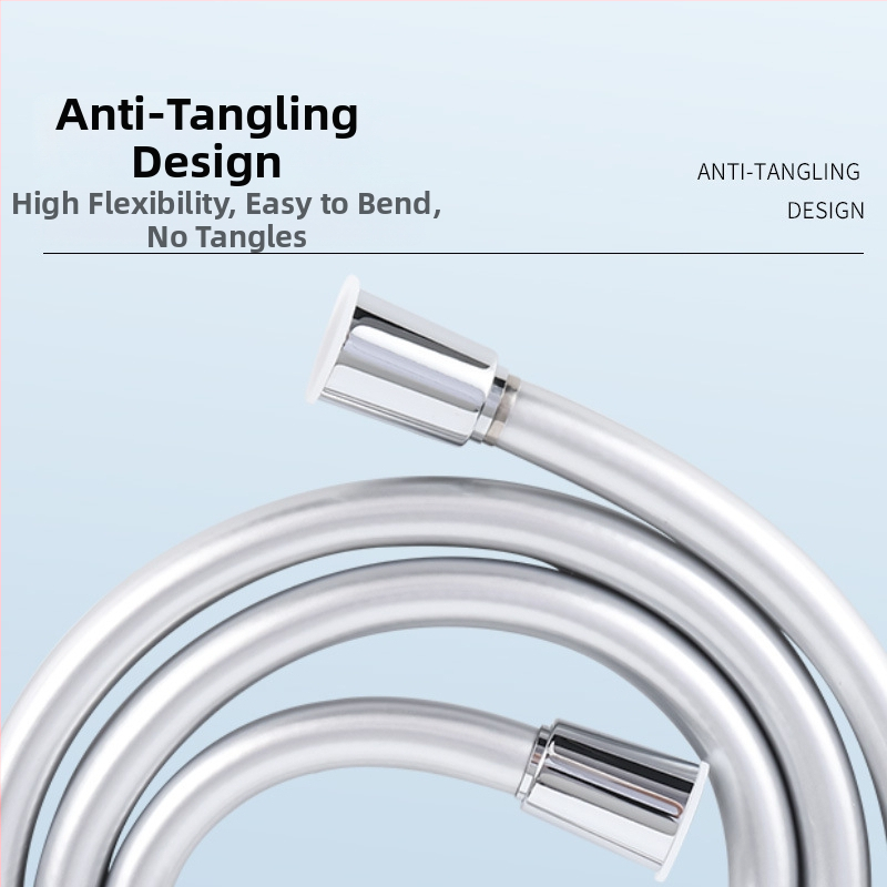 PVC σωλήνας ντους με σπειροειδή εγκατάσταση, χωρίς κόμπους; Υλικό PVC, Ονομαστική πίεση 10, Θερμοκρασία λειτουργίας 50, Συνδετήρας πλαστικός