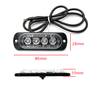 BS-4LED Bočno LED migalo za pickup, 4 LED, 12V, 18W, LED 3030, 6000K