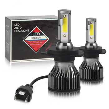 Automobilska LED glavna svjetla – F2 integrirani reflektor, kompatibilan s H1/H4, COB 48W, 4000 lm, IP68, 12,24V
