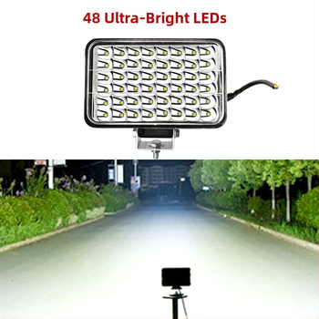 Kamionski LED reflektor, široko vidno područje, 48 LED dioda, 144W, 12-80V, 8000 lm, IP68