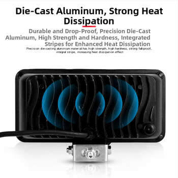 Kamionski LED reflektor, široko vidno područje, 48 LED dioda, 144W, 12-80V, 8000 lm, IP68