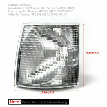 VW T4 far de ceață frontal, halogen, ABS — părți 7D0953041C/7D0953042C, compatibil cu 1999–2003