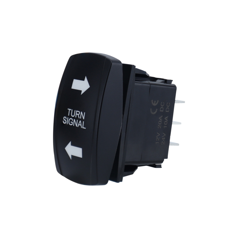 3‑žični LED flasher relej za LED pokazivače, s rocker prekidačem, modeli CP-5100/CP-5101, 24V, ABS+metal