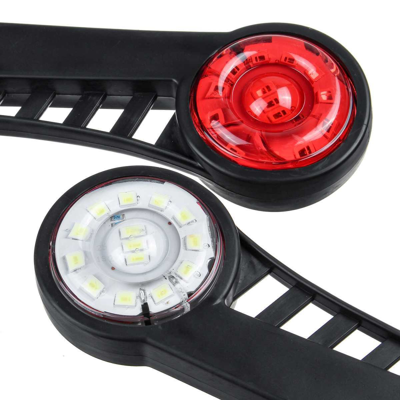 X11 dvostrana dvobojna LED bočna svjetiljka za kamione MK-051, 3W, 24V, 2000–4000K