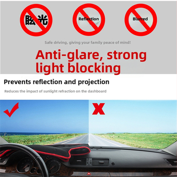 Pokrývka palubnej dosky – slnečná výstelka pre inštrumentálnu dosku, polyester, Bei Ai značka, prispôsobiteľné, tlačené logo