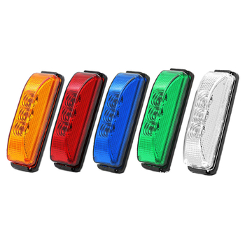 3LED trapezoidalno bočno svjetlo za kamione, prikolice i autobuse (12-24V, 0.6W, ABS PC, Model 3LED)