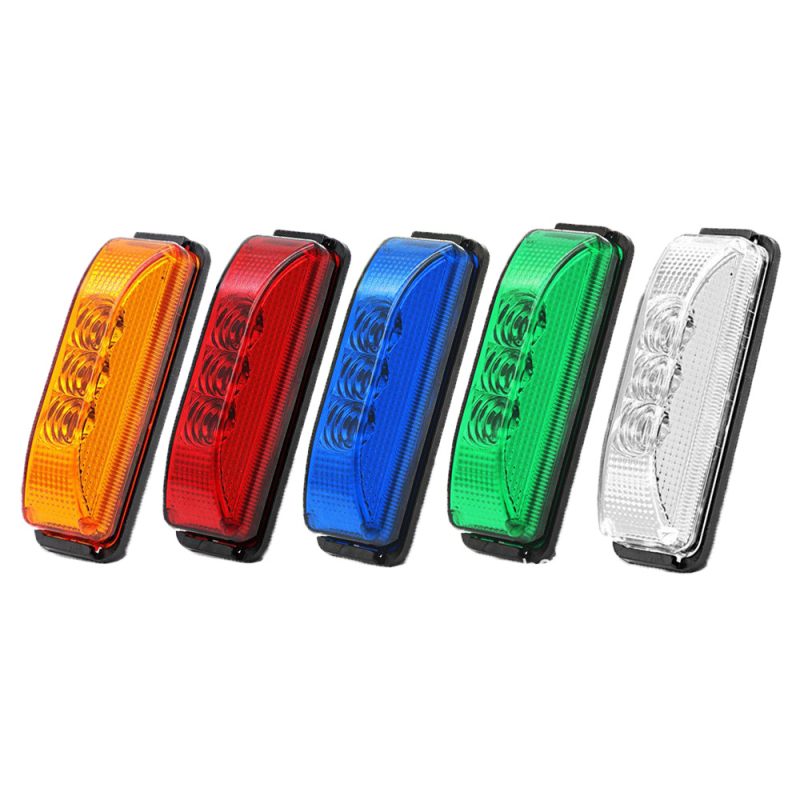 3LED trapezoidalno bočno svjetlo za kamione, prikolice i autobuse (12-24V, 0.6W, ABS PC, Model 3LED)