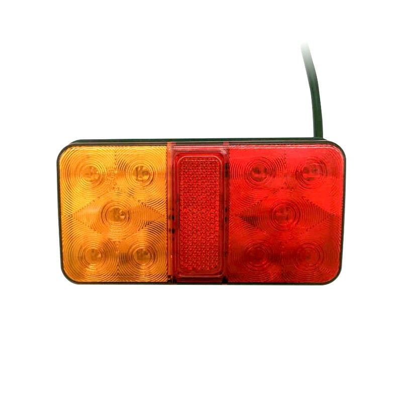 Zadnje svjetlo kamiona, 10 LED, kućište ABS/AS, 5W, 12V/24V, 2835 LED, univerzalna kompatibilnost (10LED; 5W; 12V/24V; 2835 LED; ABS/AS)