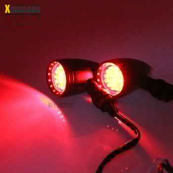 LED φλας μοτοσικλέτας από κράμα αλουμινίου, μοντέλο HP-Z006, 12V παγκόσμια συμβατότητα με μοτοσικλέτες, πηγή φωτός 35W, δυνατότητα παραμετροποίησης