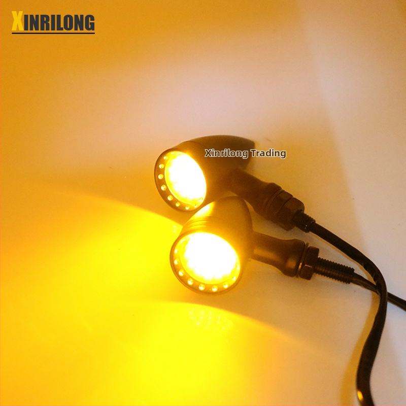 LED smerovacie svetlo na motorku z hliníkovej zliatiny, HP-Z006, 12V univerzálne pre motocykle, 35W svetelný zdroj, prispôsobiteľné