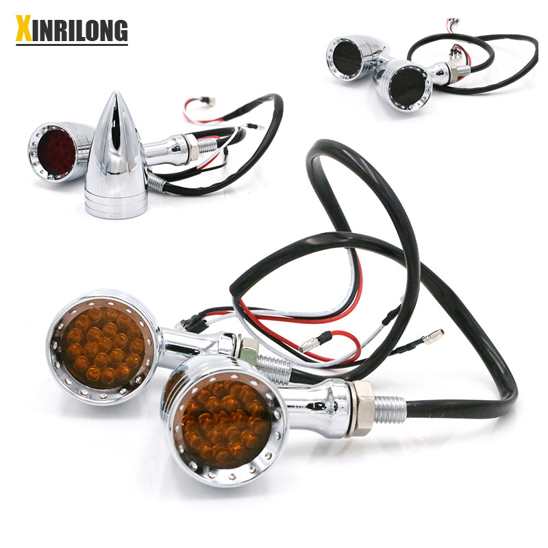 LED φλας μοτοσικλέτας από κράμα αλουμινίου, μοντέλο HP-Z006, 12V παγκόσμια συμβατότητα με μοτοσικλέτες, πηγή φωτός 35W, δυνατότητα παραμετροποίησης