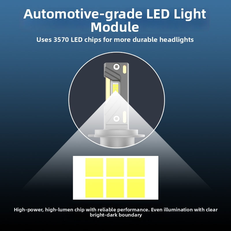 Auto LED prednja svjetla A10 – 90W po svjetlu, 12–24V, IP68, 9000LM, Tri bakrene cijevi