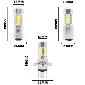 Motocikl LED far H4 P15D BA20D, aluminijsko kućište, LED izvor 7.5W, 12-24V, vijek trajanja 60000 sati