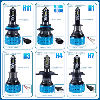Automobilske LED lampe H4/H11/H7 s integriranim visokim i niskim snopom, 30W, 12V, 10000 lm, vijek trajanja 50000 h
