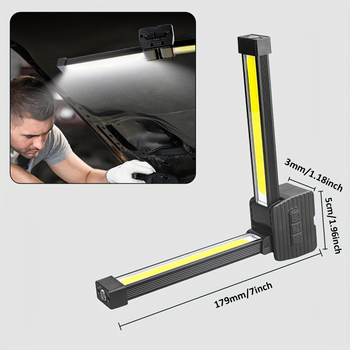 COB LED φακός εξωτερικού χώρου πολυλειτουργικός, 5W, 350 lm, αλουμινένιο σώμα, μοντέλο A-55, ρυθμιζόμενη φωτεινότητα